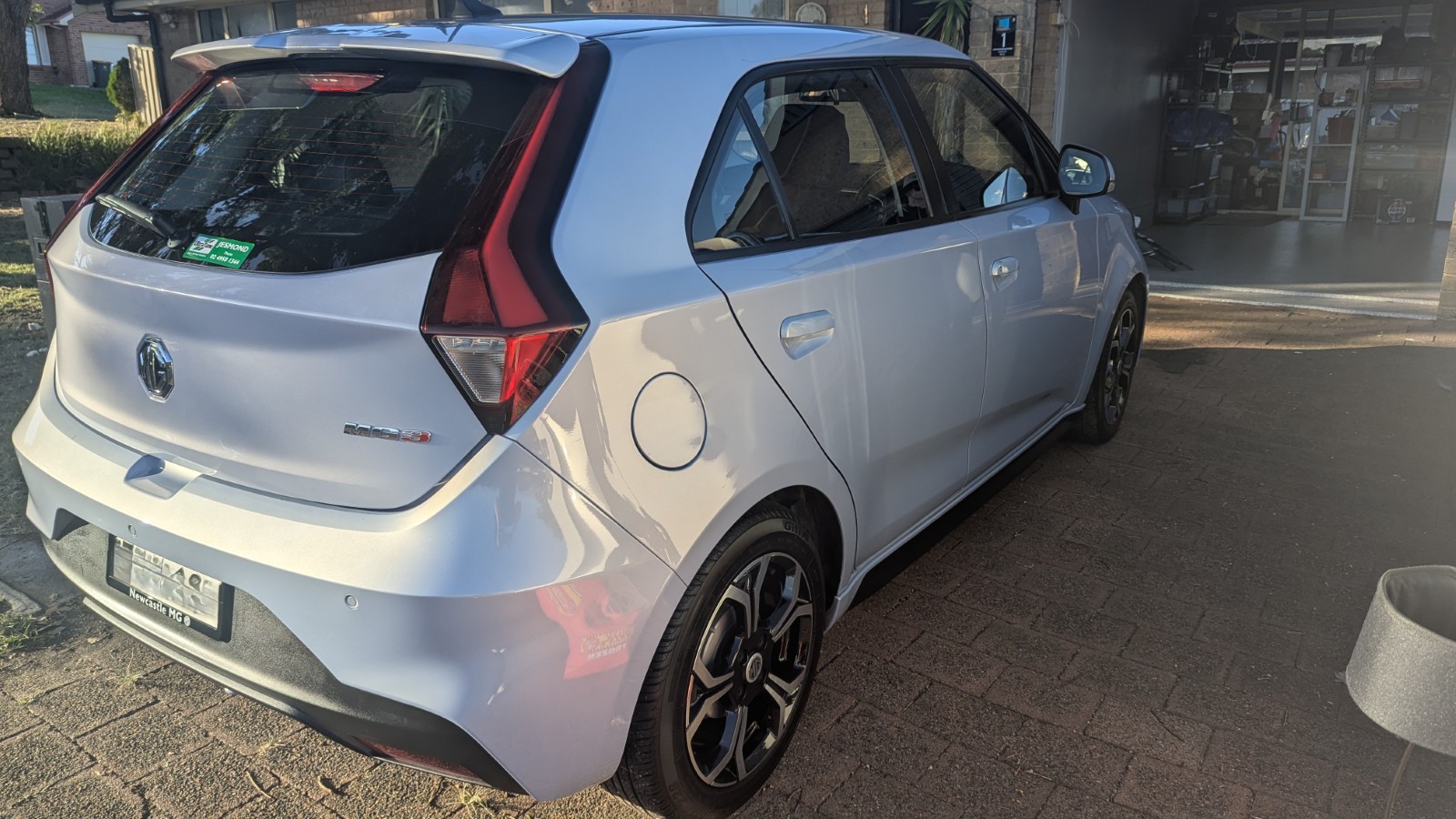 MG rear right exterior after detail